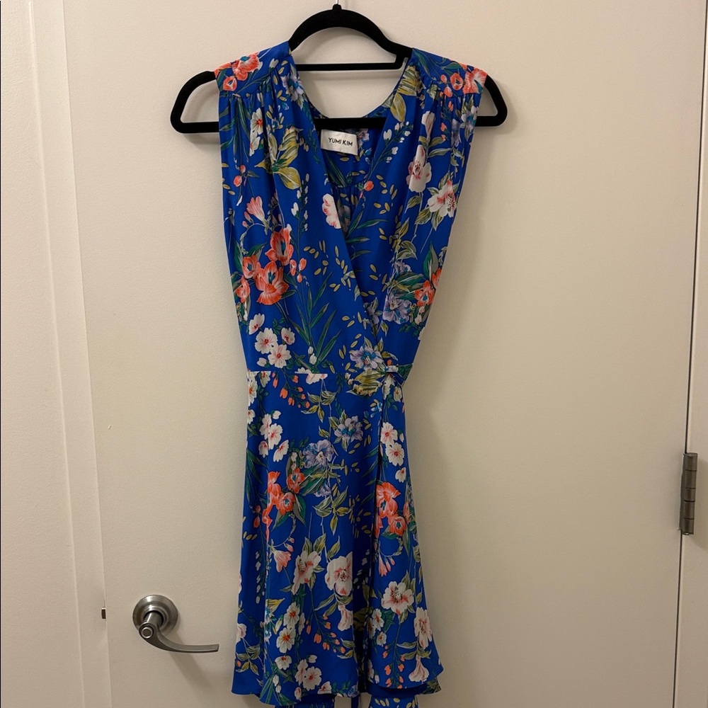 Yumi Kim Blue Floral Wrap Dress